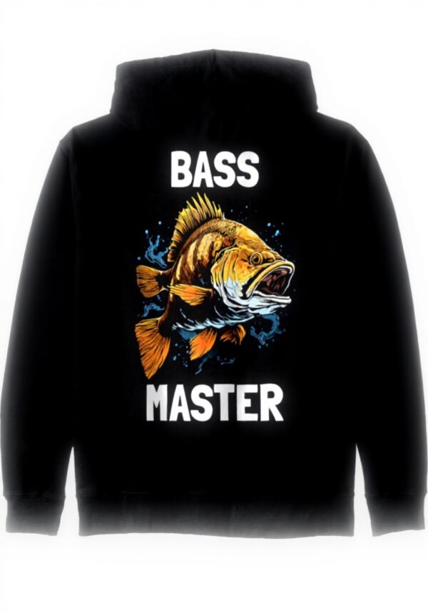 Bass Master Barsch Angler Kapuzenjacke Design Unisex