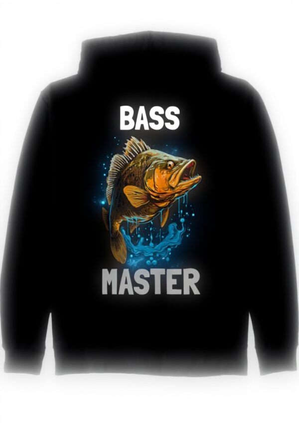 Bass Master Barsch Fisch Angler Kapuzenjacke, Unisex Design
