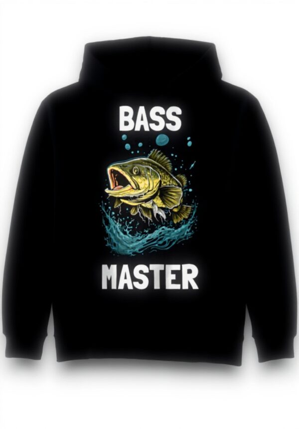 Bass Master Barsch Angler Kapuzenjacke Design Fun-Bekleidung