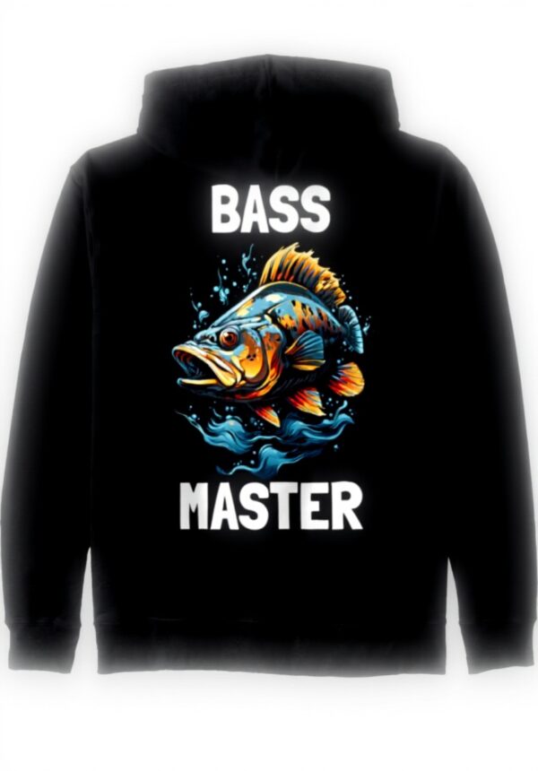 Bass Master Barsch Angler Kapuzenjacke Design Unisex