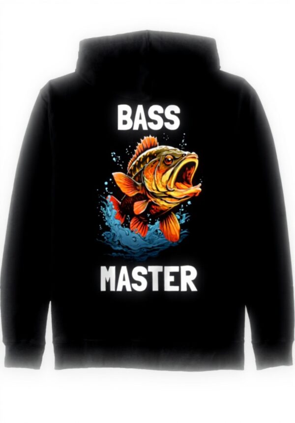 Bass Master Barsch Fisch Angler Kapuzenjacke - Angler