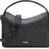 TOUS Damen Umhängetasche City Gris Oscuro Miranda Soft-0