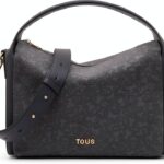 TOUS Damen Umhängetasche City Gris Oscuro Miranda Soft-0