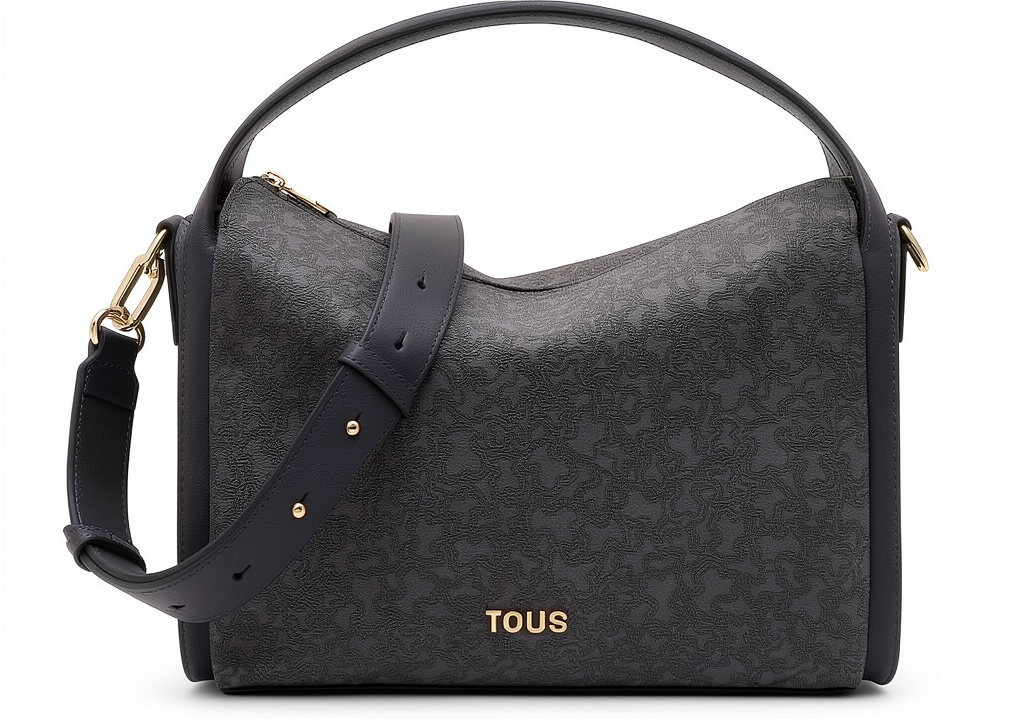 TOUS City Gris Oscuro Damen-Umhängetasche von vorne