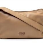 TOUS Damen Umhängetasche Soft Taupe mit Buckles 2002201243-0