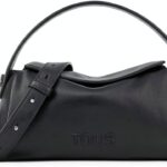 TOUS kleine Umhängetasche schwarz Damen Leder Accessoire-0