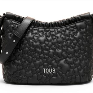 TOUS Damen Umhängetasche Schwarz Puffy Bear Reißverschluss-0