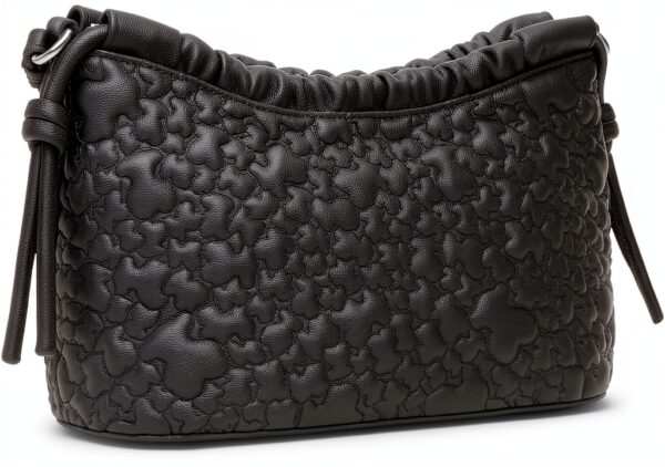 TOUS Damen Umhängetasche Schwarz Puffy Bear Reißverschluss-2