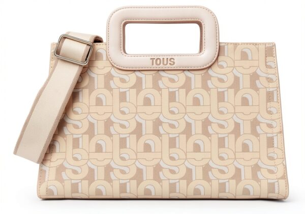 TOUS Damen Schultertasche Beige Tote Bag 31 cm-0