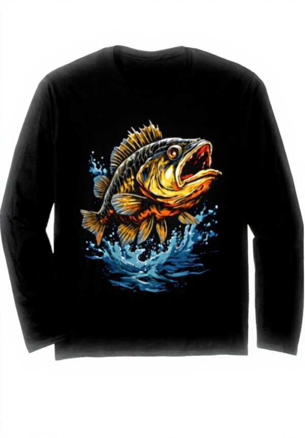 Barsch Angler Langarmshirt Aesthetic Streetwear Unisex