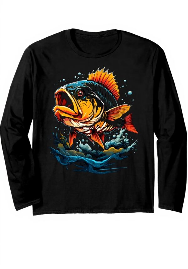 Barsch Angler Langarmshirt Aesthetic Streetwear Design