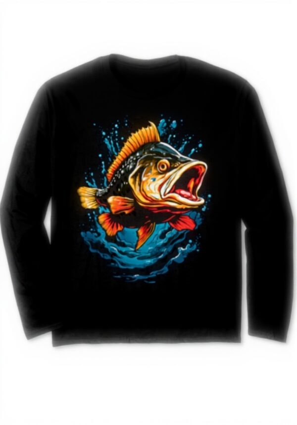Barsch Angler Langarmshirt Aesthetic Streetwear Unisex