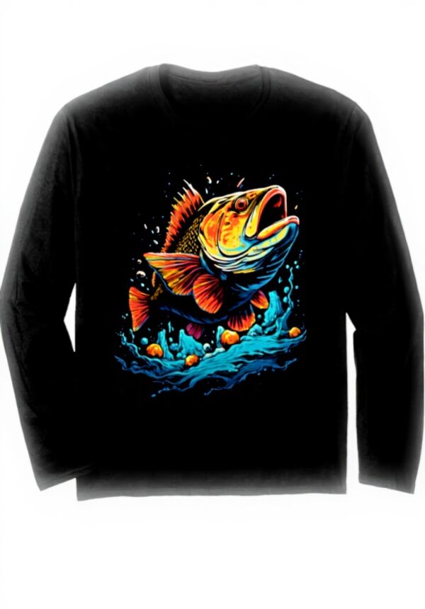 Barsch Angler Langarmshirt Aesthetic Streetwear Unisex