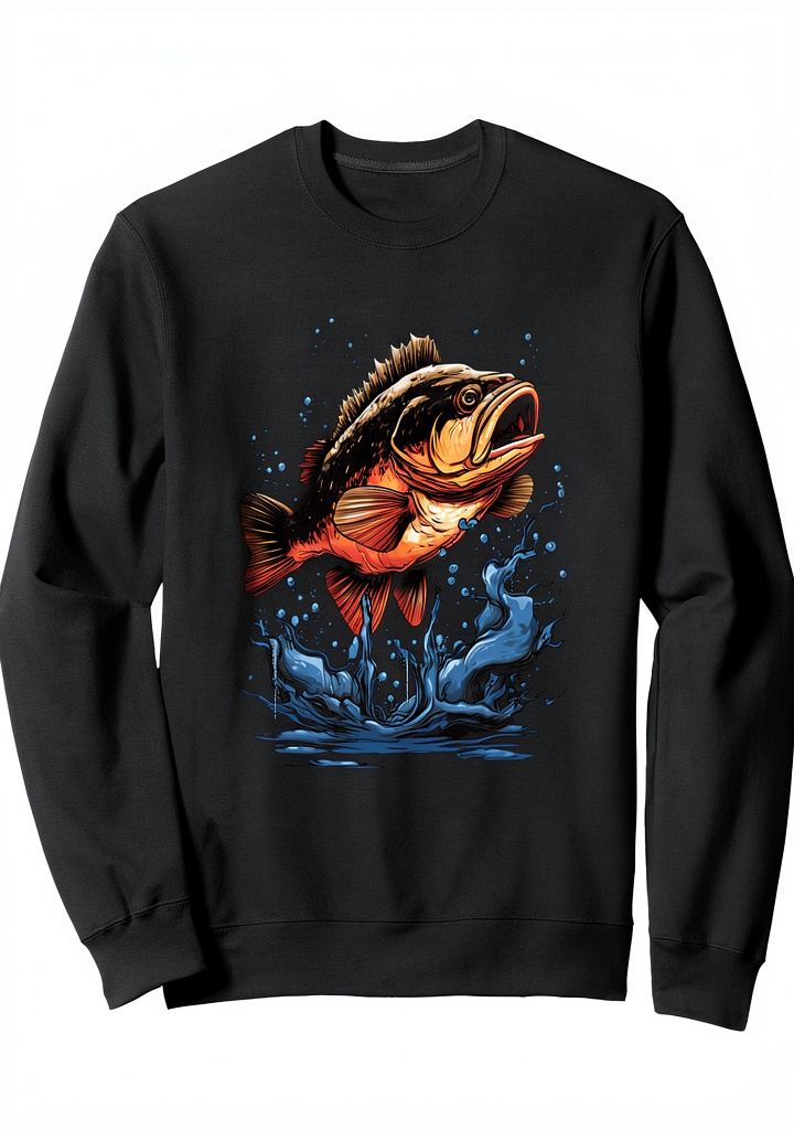 'Barsch Angler Sweatshirt von Aesthetic Streetwear in Freizeitumgebung'