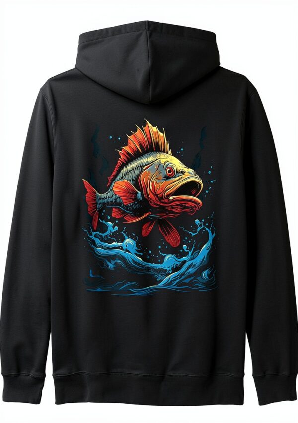 Barsch Angler Kapuzenpullover Aesthetic Streetwear Design