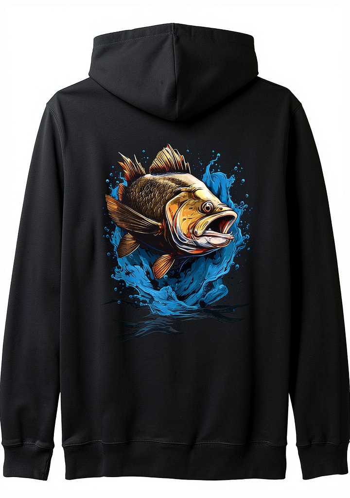 Barsch Kapuzenjacke im Freien mit Angler-Design