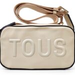 TOUS La Rue Umhängetasche Beige Polyurethan Unisex-0