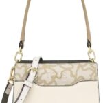 TOUS Shopper Damen Umhängetasche Kaos Muster Goldfarben-0