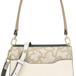 TOUS Shopper Damen Umhängetasche Kaos Muster Goldfarben-0