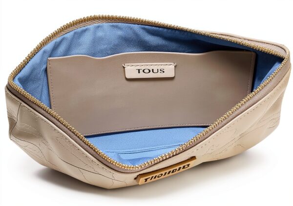 TOUS Damen Synthetik Schulter Gurt Reißverschluss-4