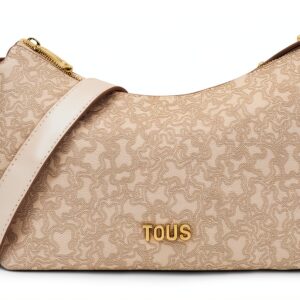 TOUS Damen Umhängetasche beige Kaos mini lines mittelgroß-0