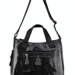 Tous Damen Messenger Bag Synthetik Reißverschluss Design-0