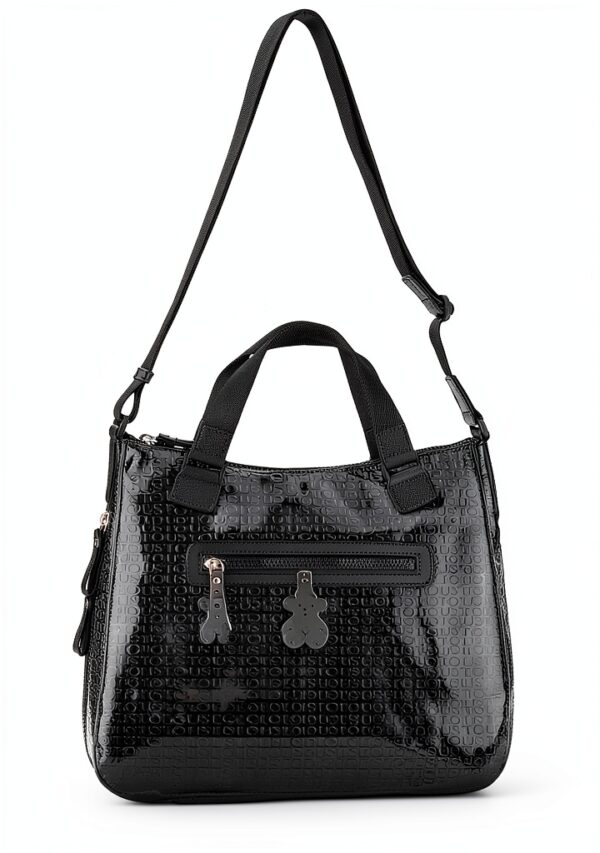Tous Damen Messenger Bag Synthetik Reißverschluss Design-0