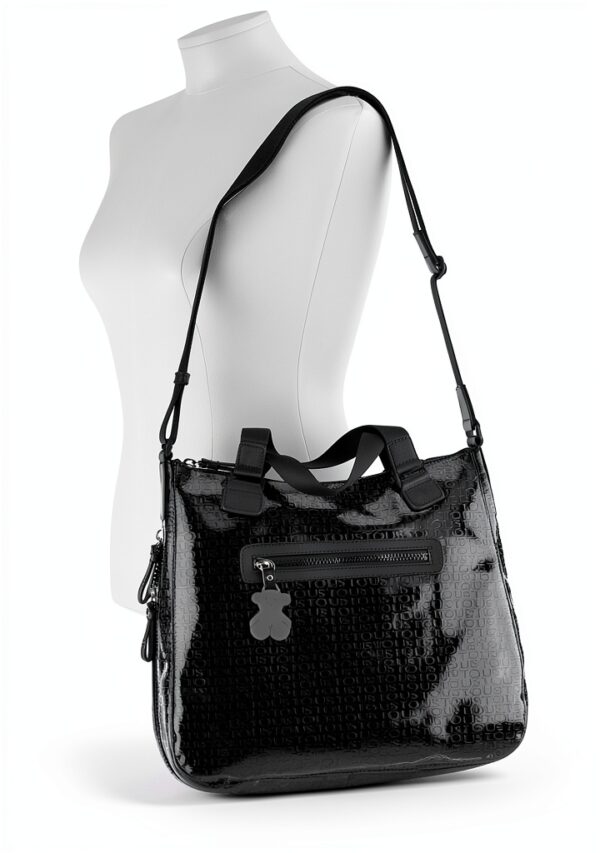 Tous Damen Messenger Bag Synthetik Reißverschluss Design-2