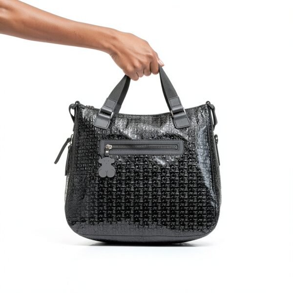Tous Damen Messenger Bag Synthetik Reißverschluss Design-6