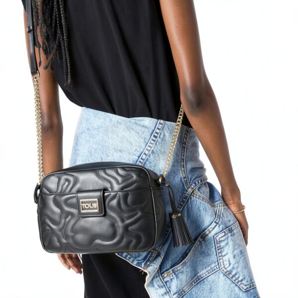 TOUS Damen Schultertasche Synthetik Umhänge Gurt-7