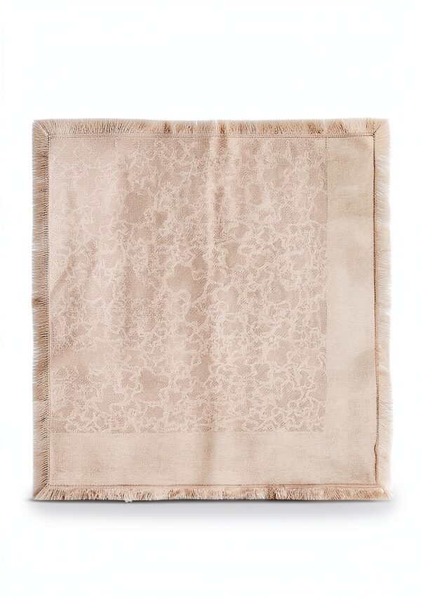 Jacquard Schal Tous Beige Quadratisch Modal Unisex-1