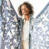 TOUS Kaos-Schal in Sand-Marineblau-3