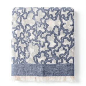 TOUS Kaos-Schal in Sand-Marineblau-0