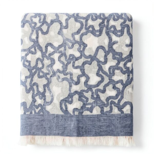 TOUS Kaos-Schal in Sand-Marineblau-0