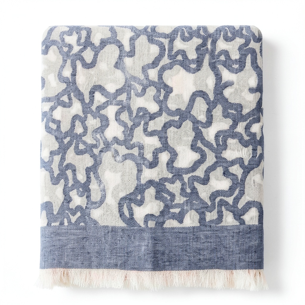 TOUS Kaos-Schal in Sand-Marineblau
