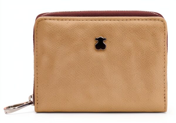 Tous Damen Geldbörse Beige Polyurethan Kompakt-0
