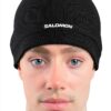 Salomon Beanie Unisex Deep Black LC12034 Leichtgewichtige Wintermütze-1