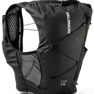 Salomon Laufweste Damen XS Schwarz Metall mit 2 500 ml Flaschen-0