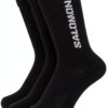 Salomon Unisex Crew Sock LC1445300 Schwarz 39-41 Baumwollmix-0