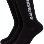 Salomon Unisex Crew Sock LC1445300 Schwarz 39-41 Baumwollmix-0