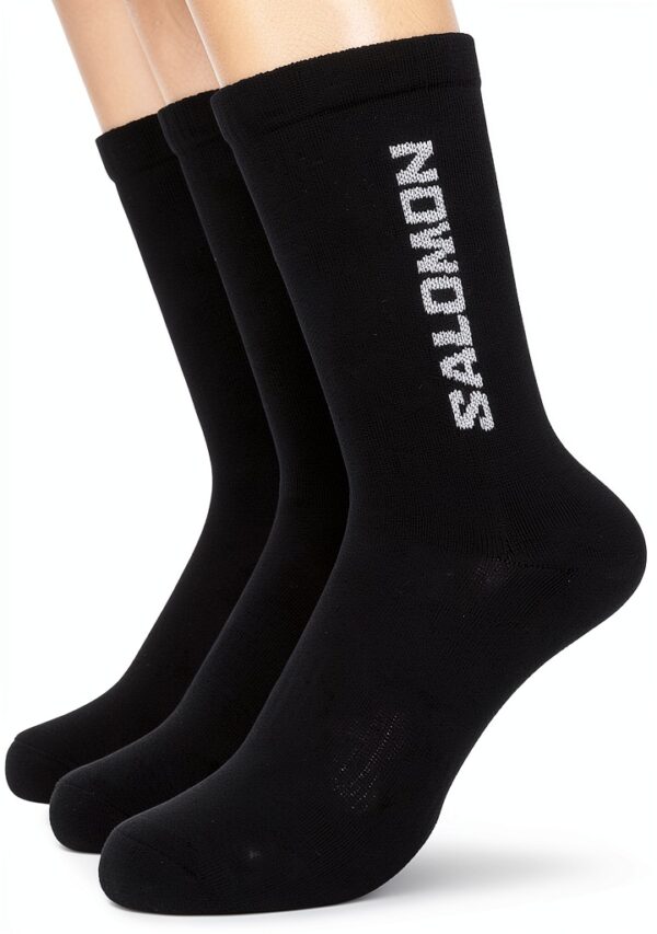 Salomon Unisex Crew Sock LC1445300 Schwarz 39-41 Baumwollmix-0