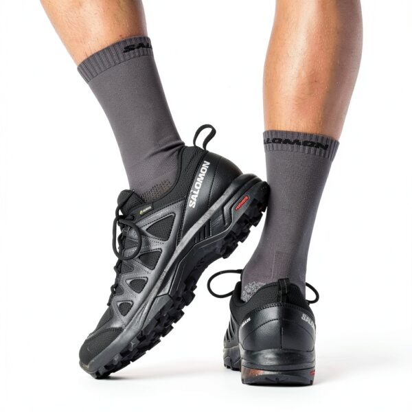Salomon Herren Wanderschuhe Black Phantom GORE TEX Terrain Contagrip-4