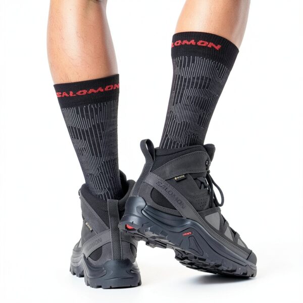 Salomon Trekkingschuh GORE‑TEX Contagrip LI4175 Black Kelp-8