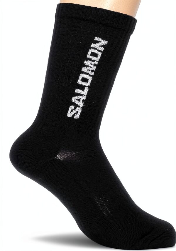 Salomon Unisex Crew Sock LC1445300 Schwarz 39-41 Baumwollmix-1