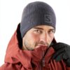 Salomon Logo Kappe Unisex Strickmütze leicht wärmend Navy Peony-3